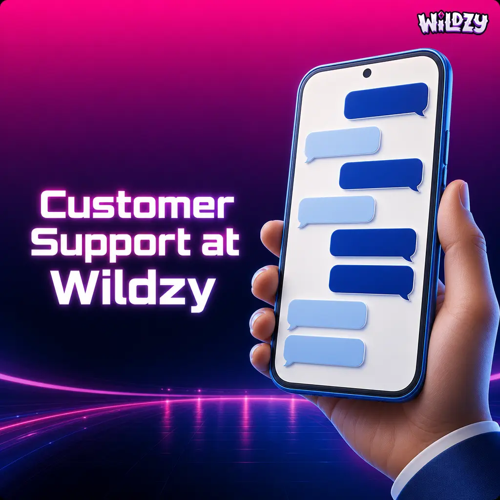Wildzy customer support team available 24/7 via live chat and email for UK players with GBP payment and account queries