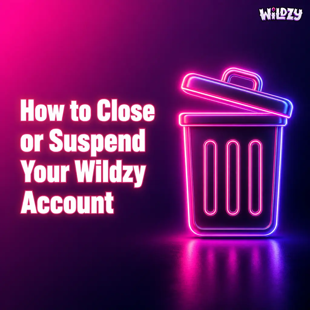 Wildzy account suspension and self-exclusion options including temporary blocks and GAMSTOP registration for UK players