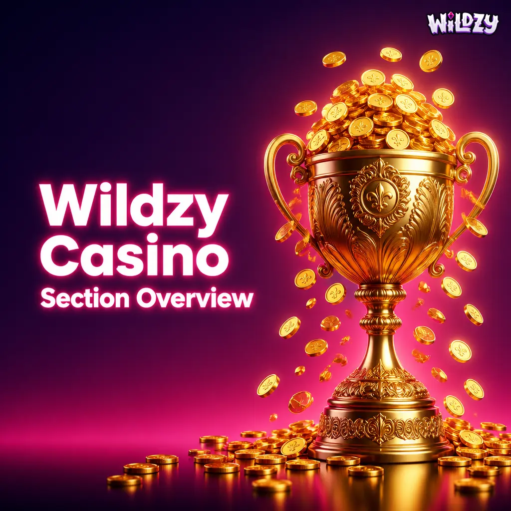 Wildzy Casino game library showcasing 3000+ slots, live dealer tables, crash games and virtual table games from top providers