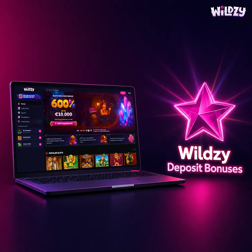 Wildzy deposit bonuses with welcome offers including bonus funds and free spins for new and returning players