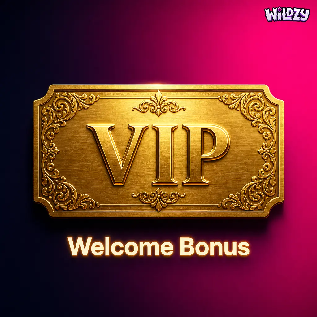 Wildzy Casino 200% welcome bonus up to £1,000 for new players on first deposit with 40x wagering requirement